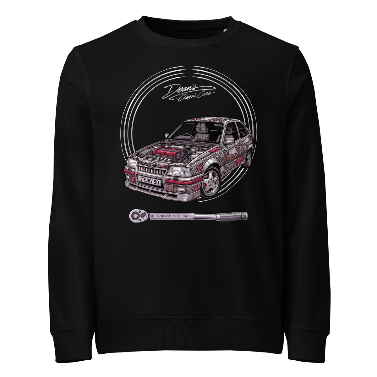 Astra Red Top Forged Mid-Weight Sweatshirt - Dean's Classic Cars