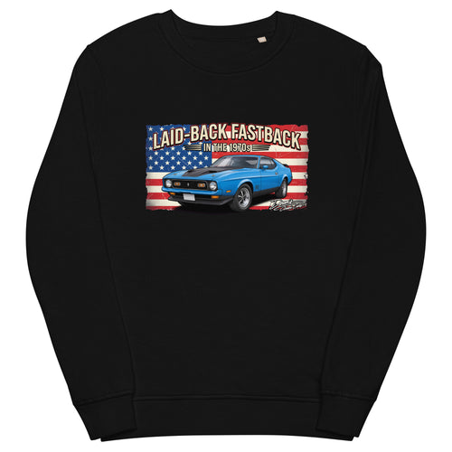 Mach 1 Grabber Blue Mid-Weight Sweatshirt - Dean's Classic Cars