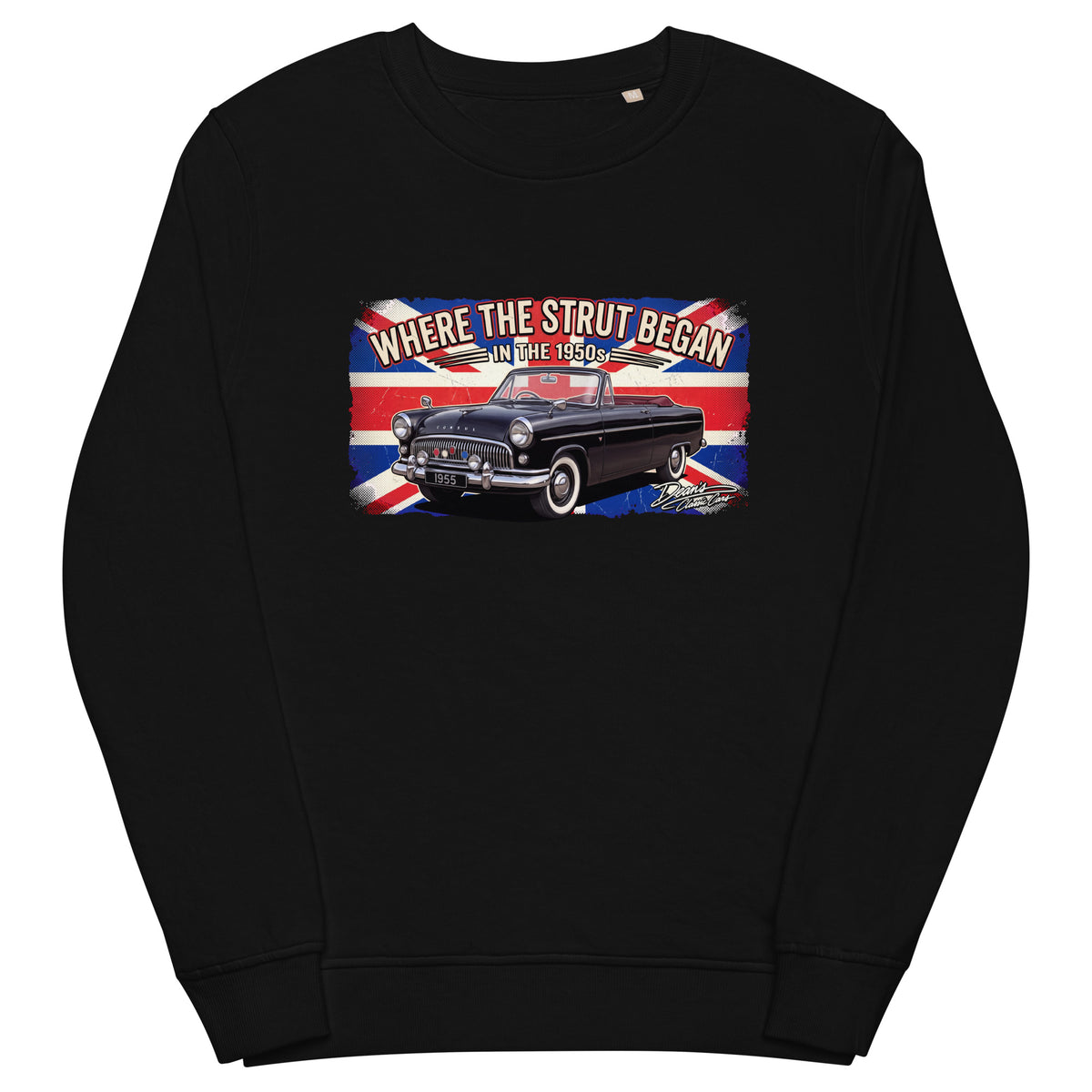 Consul Convertible Strut Pioneer Mid-Weight Sweatshirt - Dean's Classic Cars