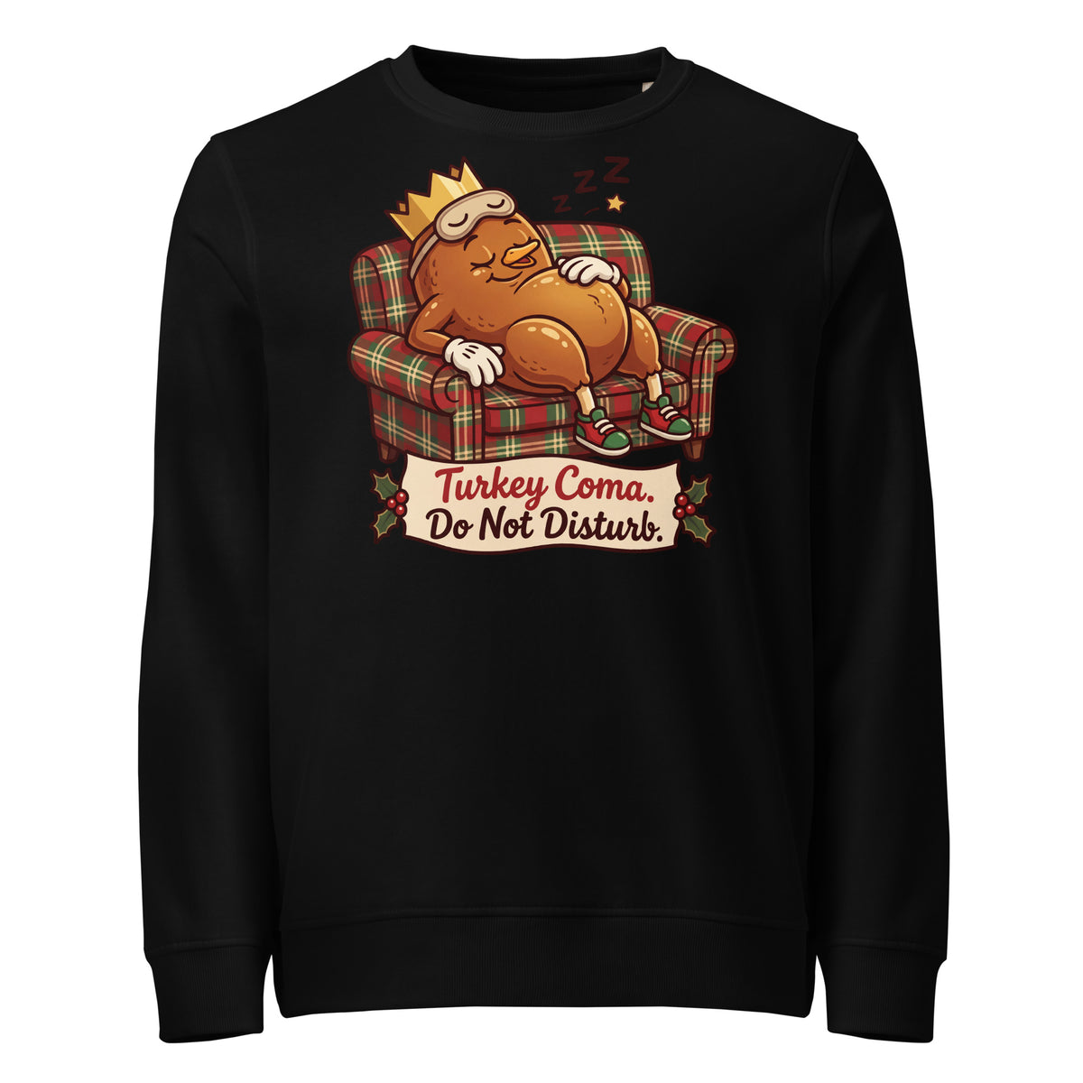 Turkey Coma. Do Not Disturb. Christmas Mid-Weight Sweatshirt - Ricki Robin