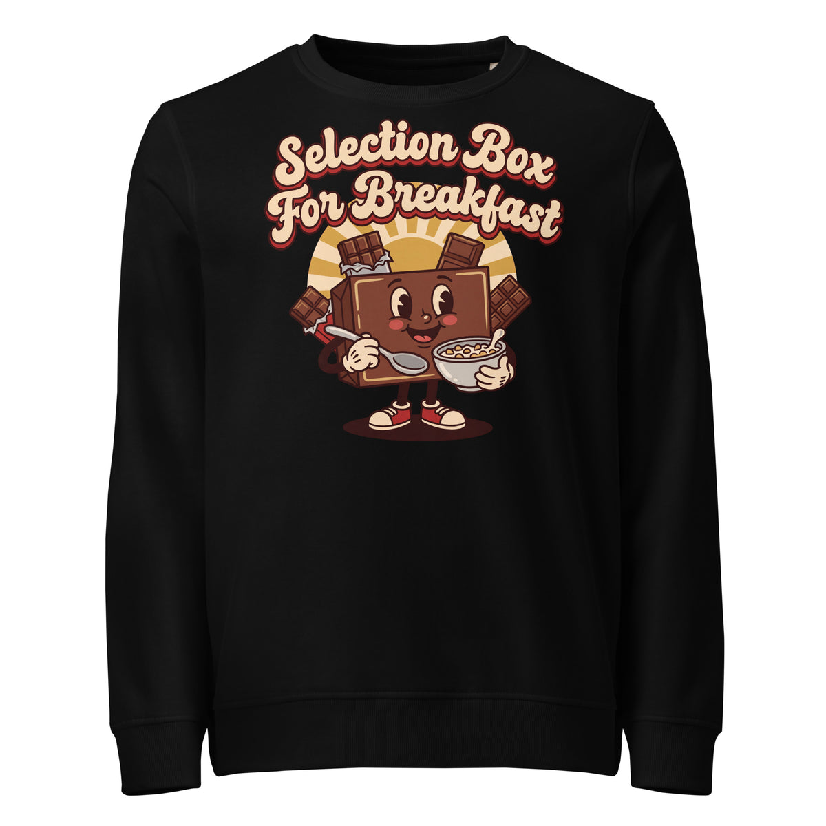 Selection Box For Breakfast Christmas Mid-Weight Sweatshirt - Ricki Robin