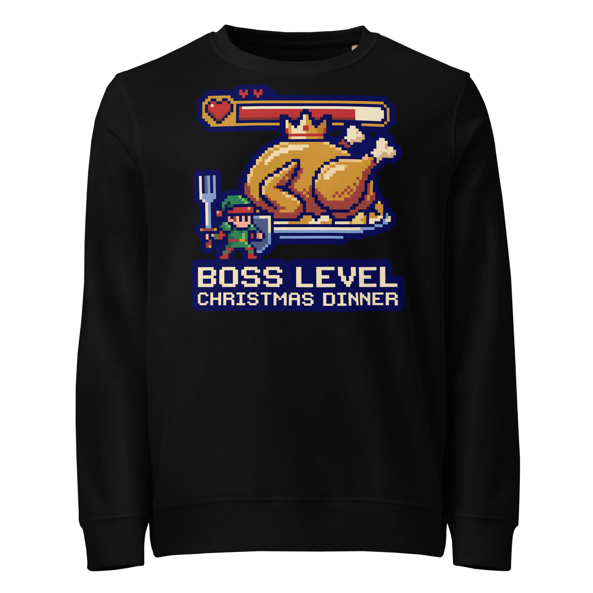 Boss Level: Christmas Dinner Mid-Weight Sweatshirt - Ricki Robin