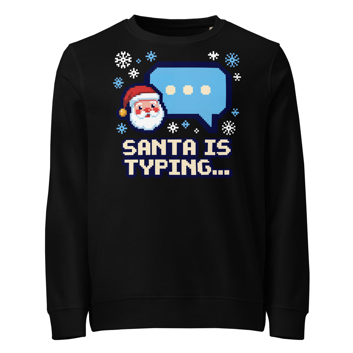 Santa Is Typing... Christmas Mid-Weight Sweatshirt - Ricki Robin