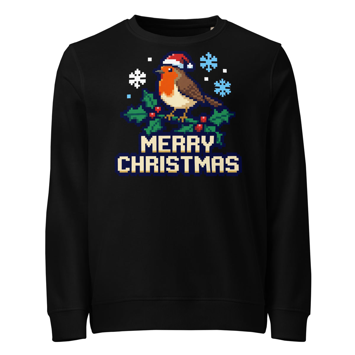 8-Bit Robin Christmas Mid-Weight Sweatshirt - Ricki Robin