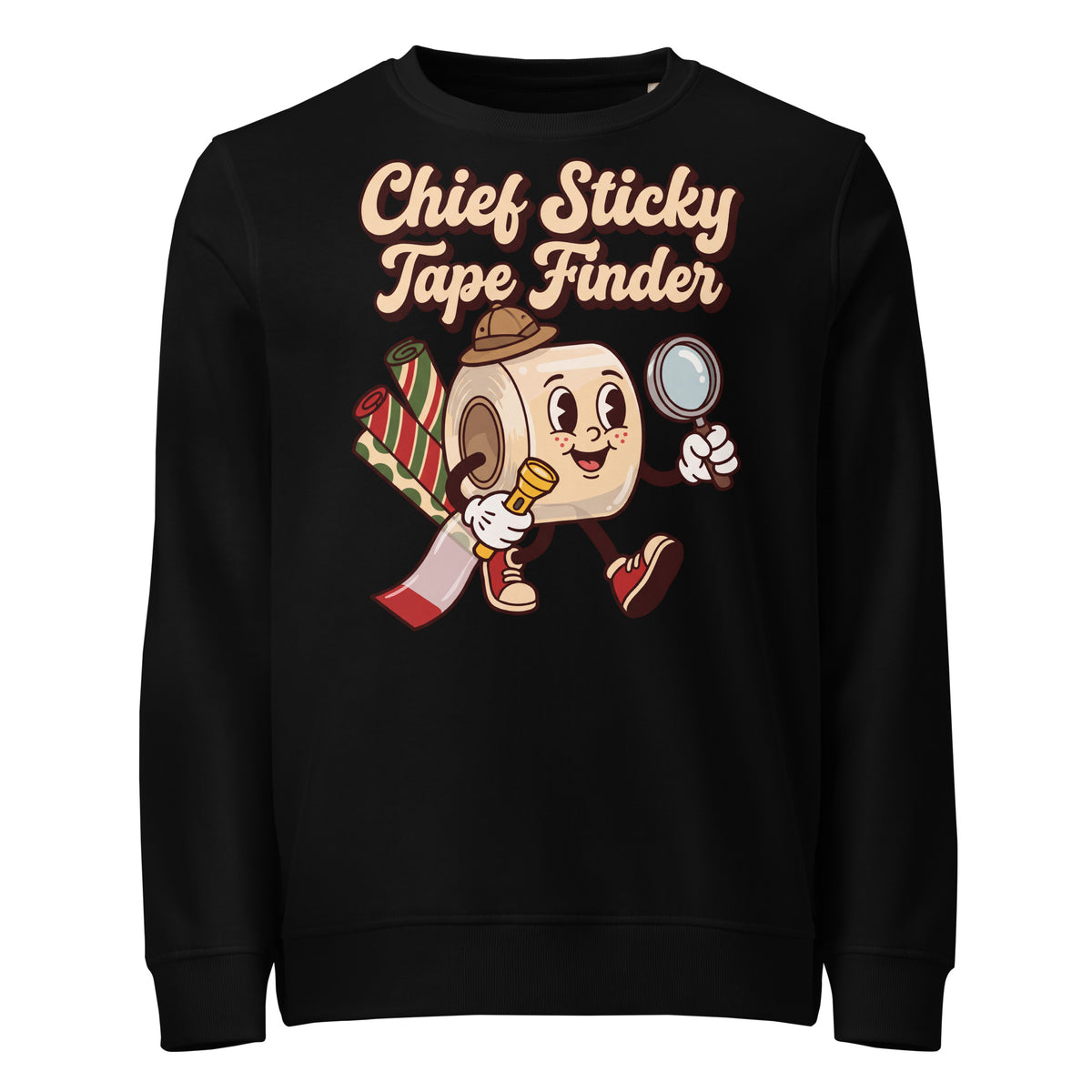 Chief Sticky Tape Finder Christmas Mid-Weight Sweatshirt - Ricki Robin