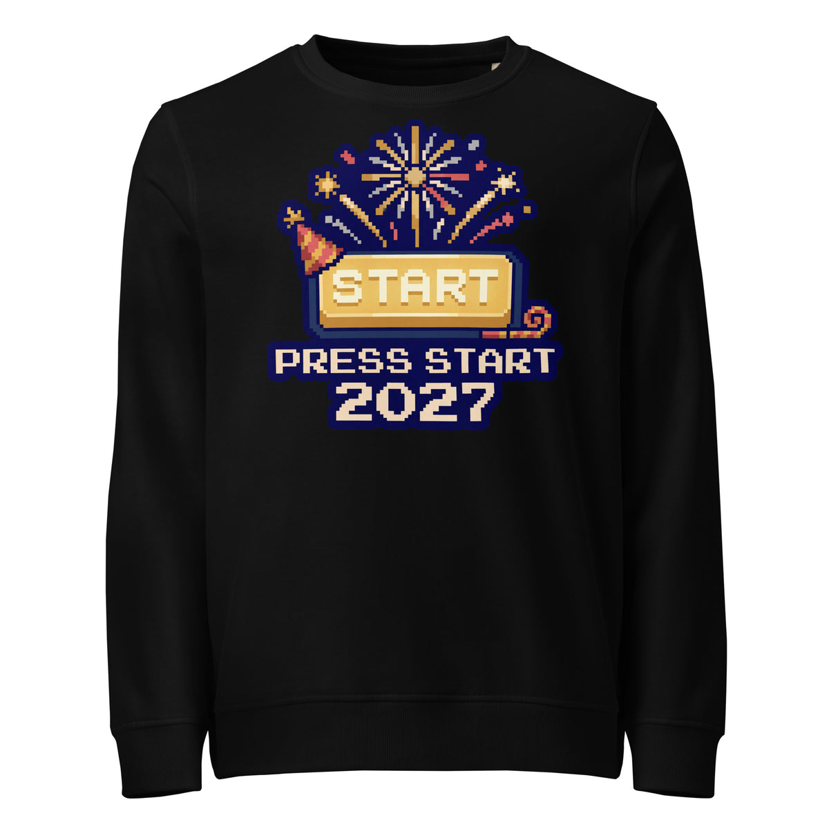 Press Start 2027 New Year Mid-Weight Sweatshirt - Ricki Robin