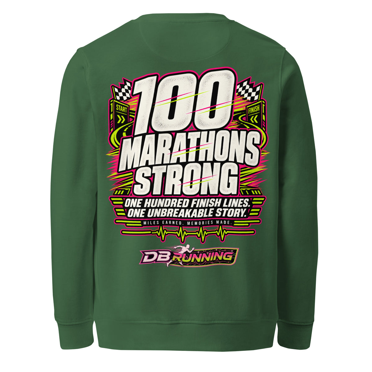 100 Marathons Strong - Mid-Weight Sweatshirt - DB Running