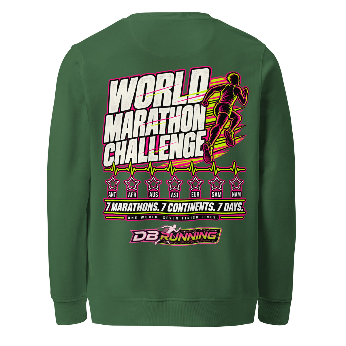 World Marathon Challenge Male - Mid-Weight Sweatshirt - DB Running