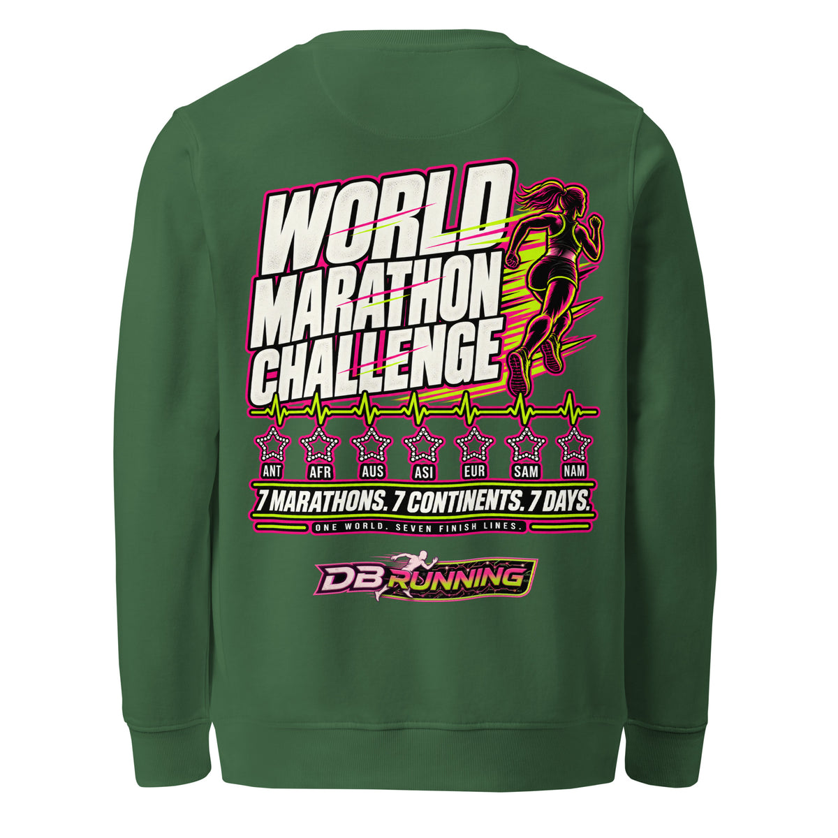World Marathon Challenge Female - Mid-Weight Sweatshirt - DB Running