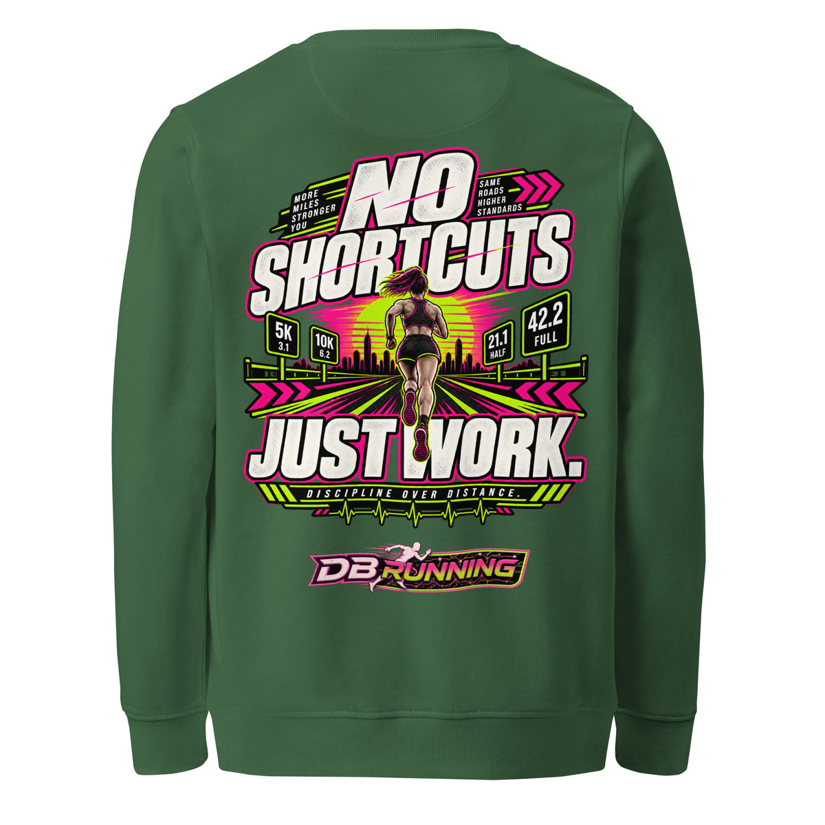 No Shortcuts Female - Mid-Weight Sweatshirt - DB Running