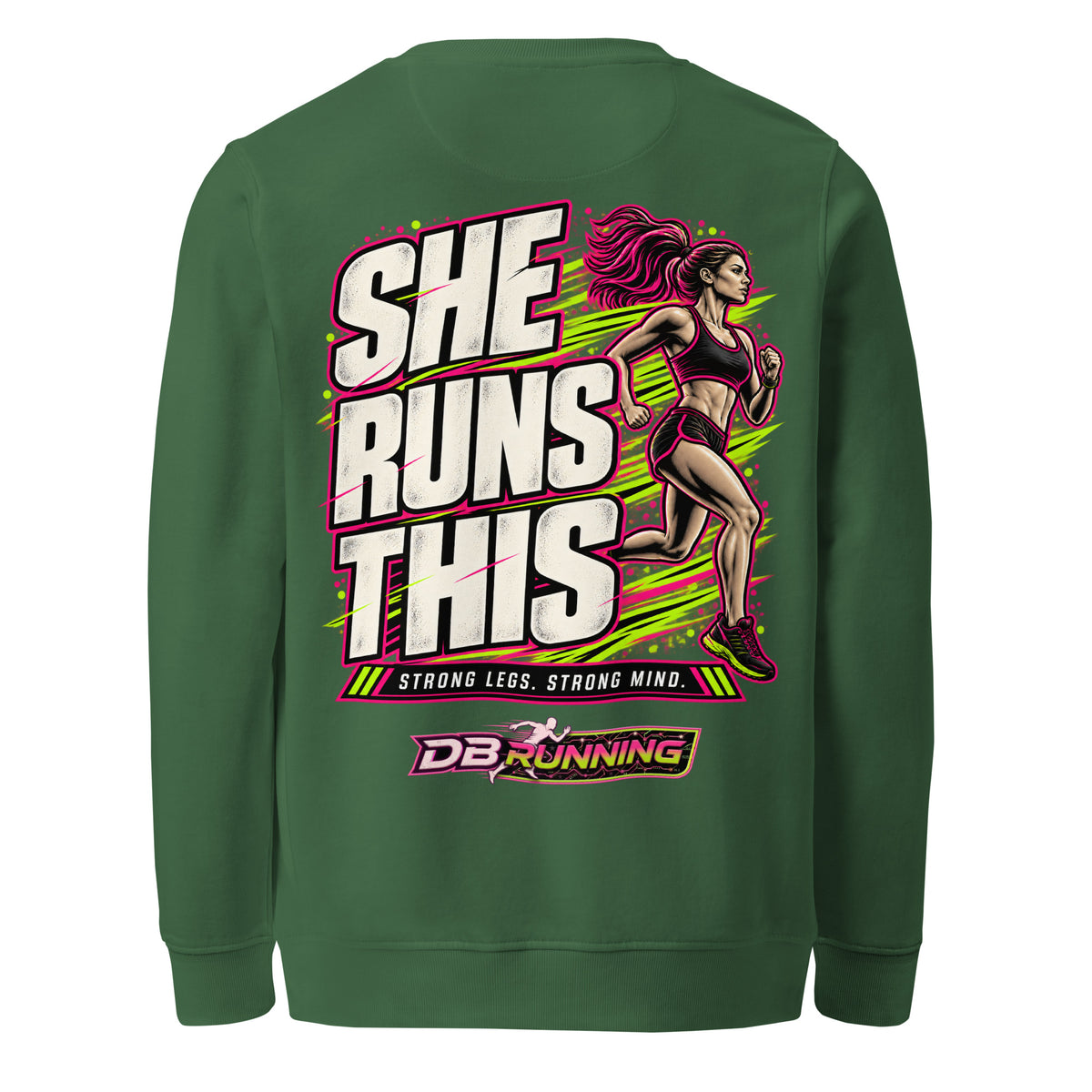 She Runs This - Mid-Weight Sweatshirt - DB Running