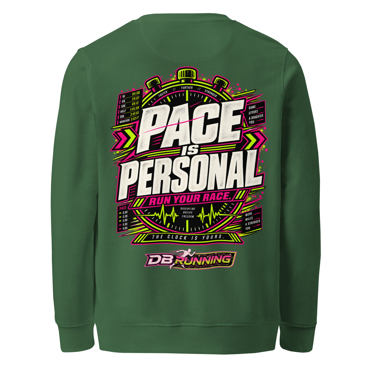 Pace is Personal - Mid-Weight Sweatshirt - DB Running