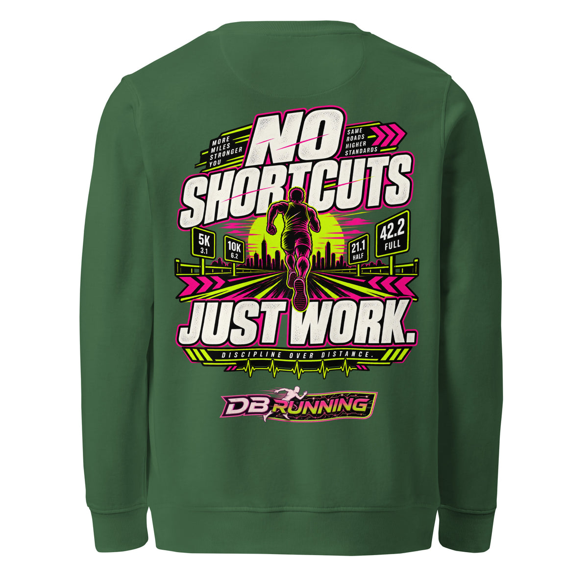 No Shortcuts Male - Mid-Weight Sweatshirt - DB Running