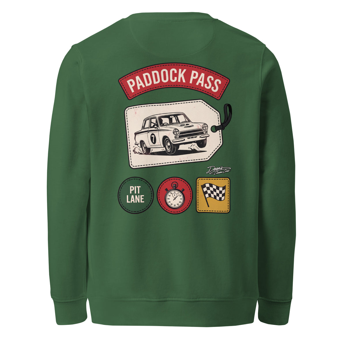 Cortina Paddock Pass Seven Mid-Weight Sweatshirt - Dean's Classic Cars