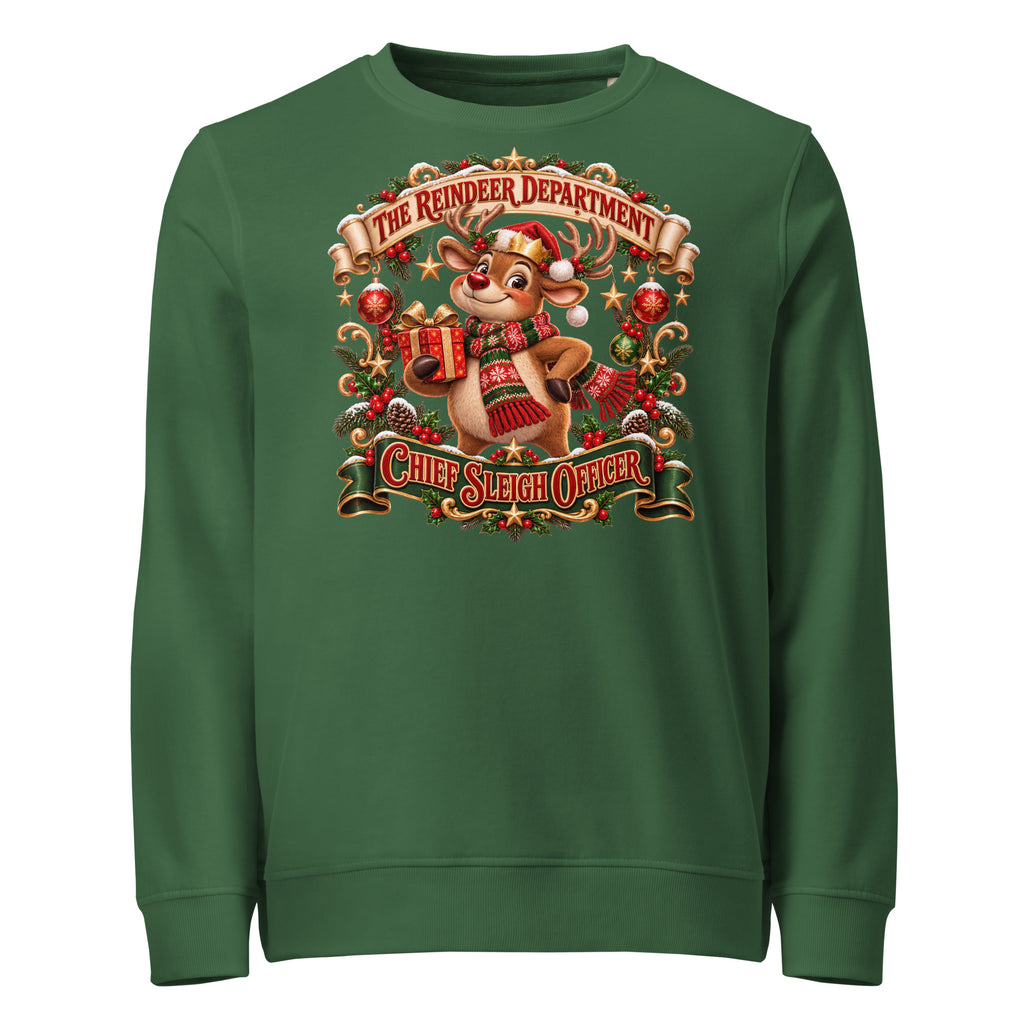 Chief Sleigh Officer Christmas Mid-Weight Sweatshirt - Ricki Robin