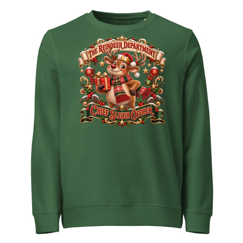 Chief Sleigh Officer Christmas Mid-Weight Sweatshirt - Ricki Robin