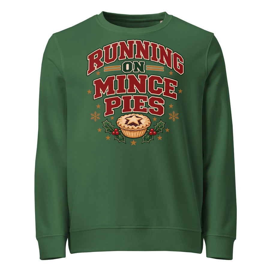 Running on Mince Pies Christmas Mid-Weight Sweatshirt - DB Running