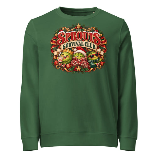 The Sprouts Survival Club Christmas Mid-Weight Sweatshirt - Ricki Robin