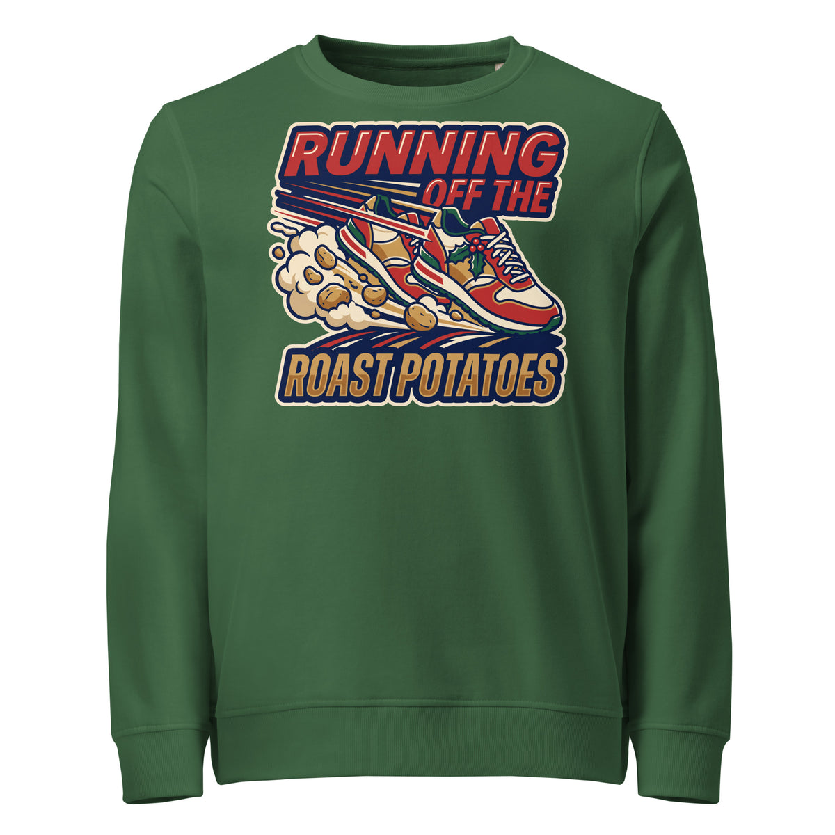 Running Off The Roast Potatoes Christmas Mid-Weight Sweatshirt - Ricki Robin