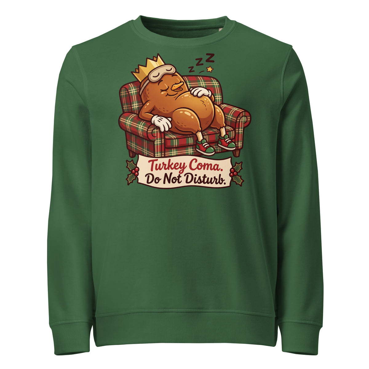 Turkey Coma. Do Not Disturb. Christmas Mid-Weight Sweatshirt - Ricki Robin