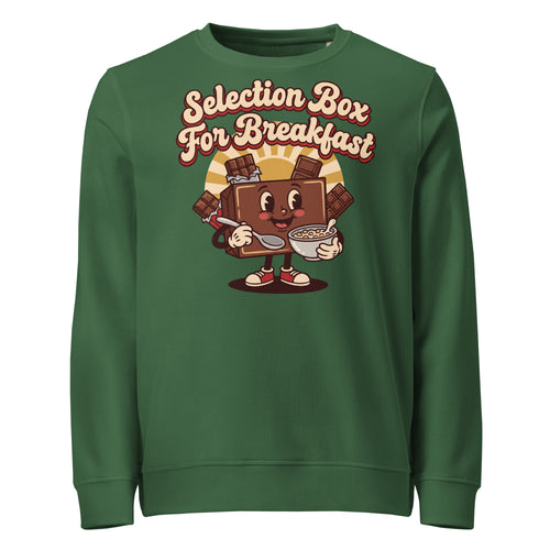 Selection Box For Breakfast Christmas Mid-Weight Sweatshirt - Ricki Robin
