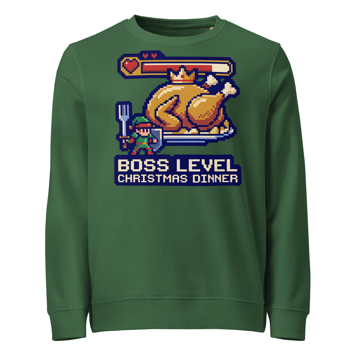 Boss Level: Christmas Dinner Mid-Weight Sweatshirt - Ricki Robin