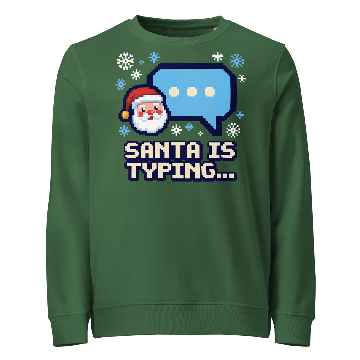 Santa Is Typing... Christmas Mid-Weight Sweatshirt - Ricki Robin