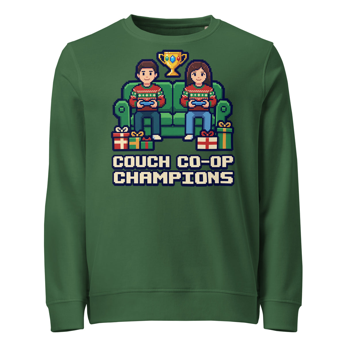 Couch Co-op Champions Christmas Mid-Weight Sweatshirt - Ricki Robin