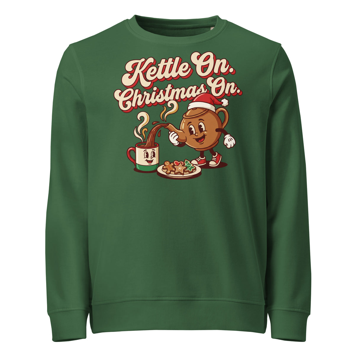 Kettle On. Christmas On. Mid-Weight Sweatshirt - Ricki Robin