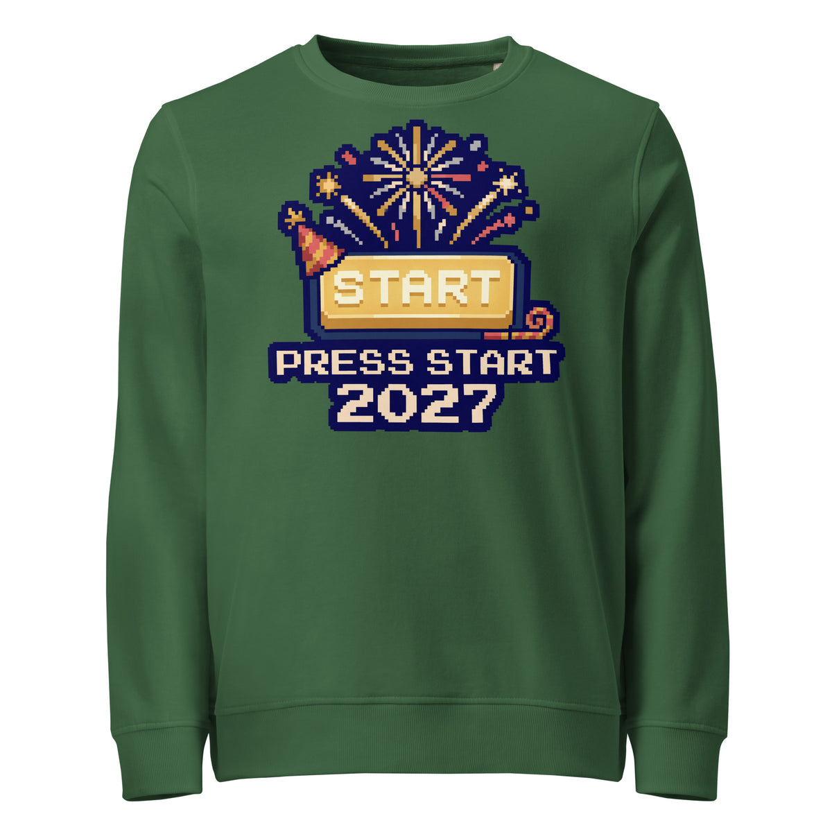 Press Start 2027 New Year Mid-Weight Sweatshirt - Ricki Robin