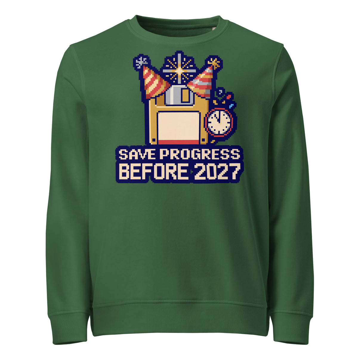 Save Progress Before 2027 New Year Mid-Weight Sweatshirt - Ricki Robin