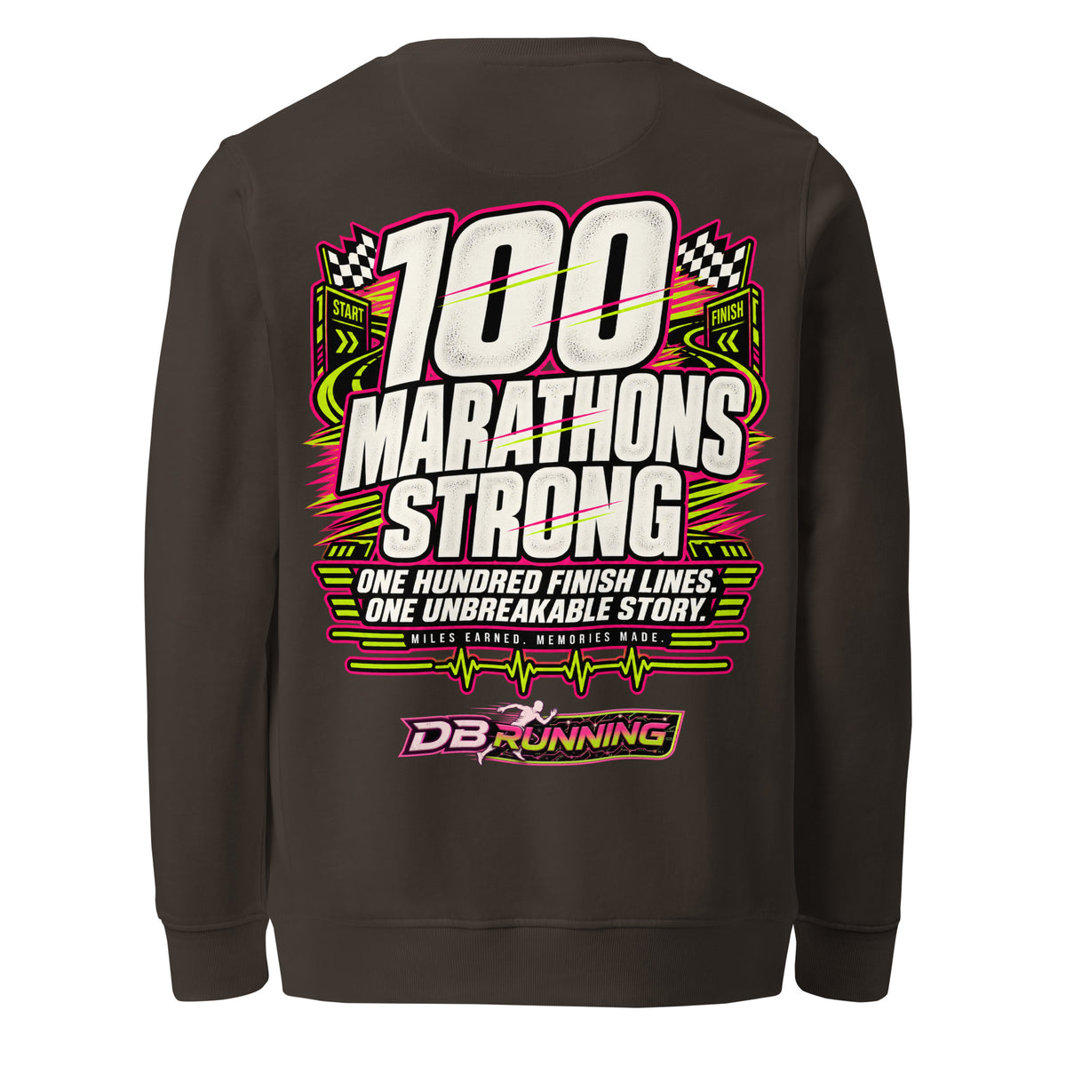 100 Marathons Strong - Mid-Weight Sweatshirt - DB Running