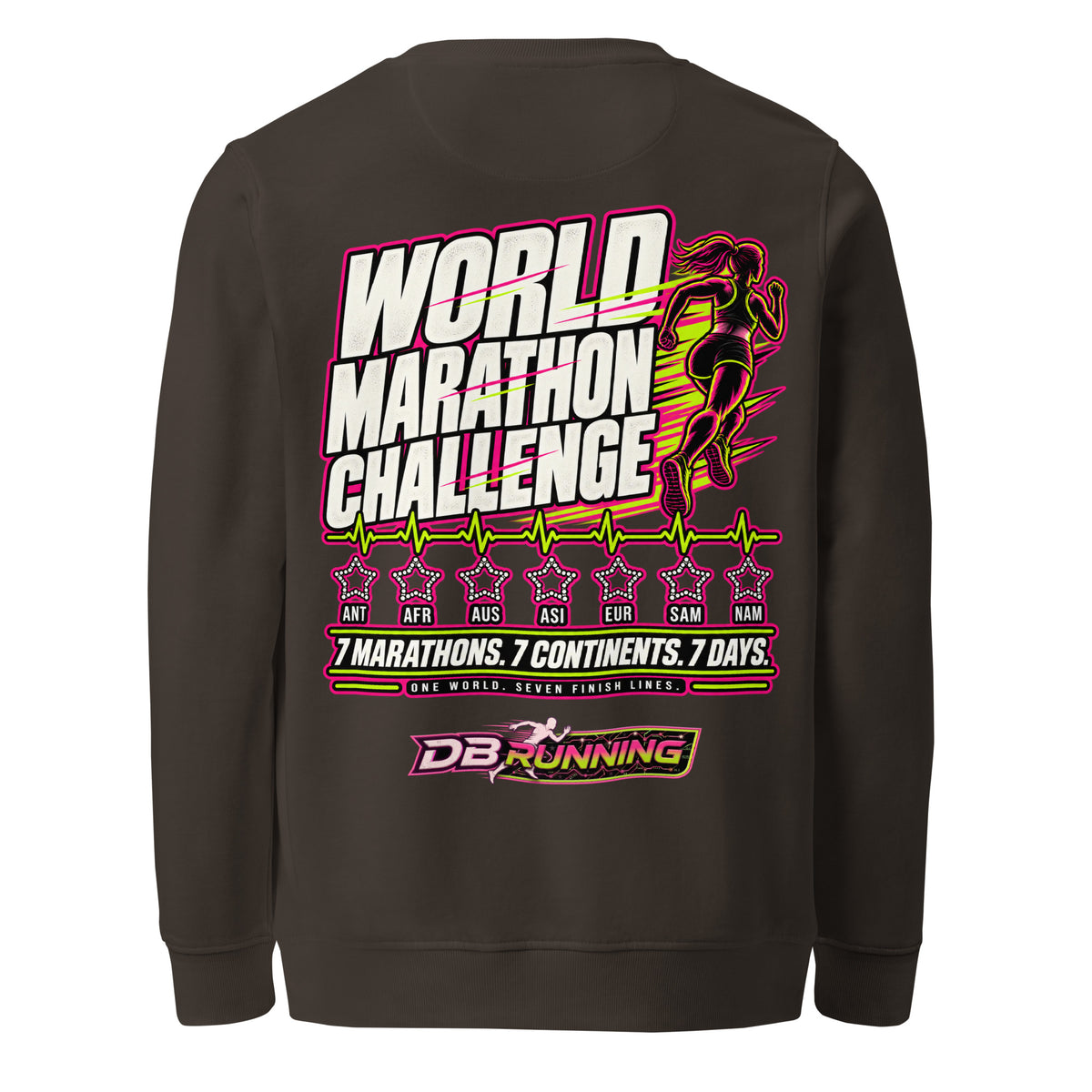 World Marathon Challenge Female - Mid-Weight Sweatshirt - DB Running