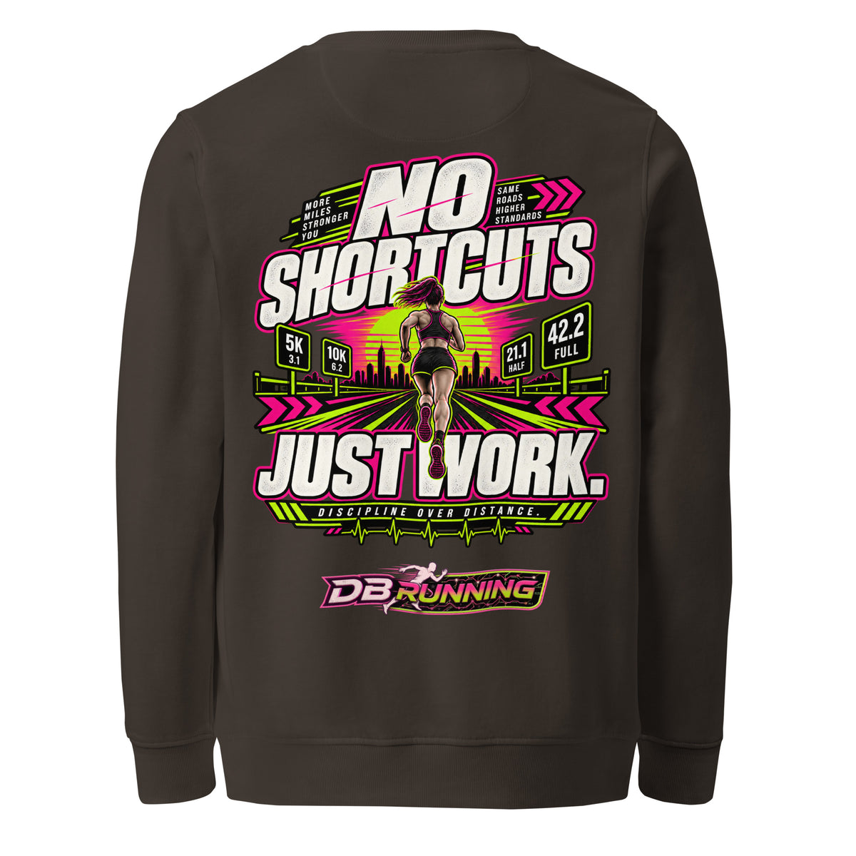 No Shortcuts Female - Mid-Weight Sweatshirt - DB Running