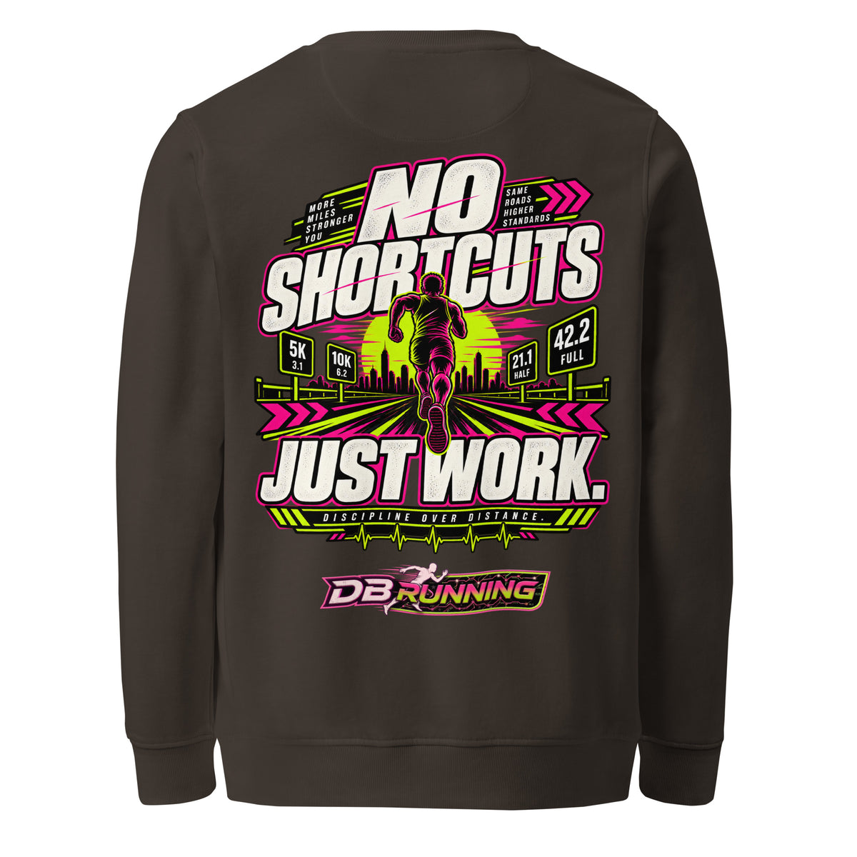 No Shortcuts Male - Mid-Weight Sweatshirt - DB Running