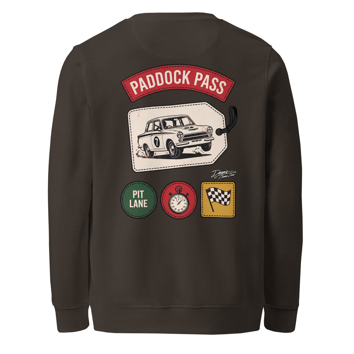 Cortina Paddock Pass Seven Mid-Weight Sweatshirt - Dean's Classic Cars