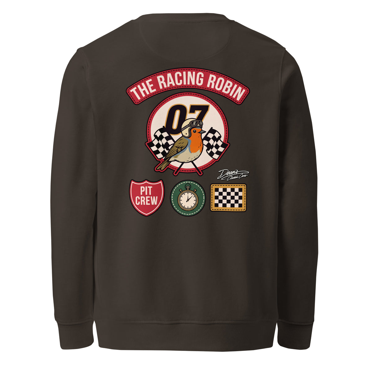 Racing Robin Pit Crew Mid-Weight Sweatshirt - Dean's Classic Cars