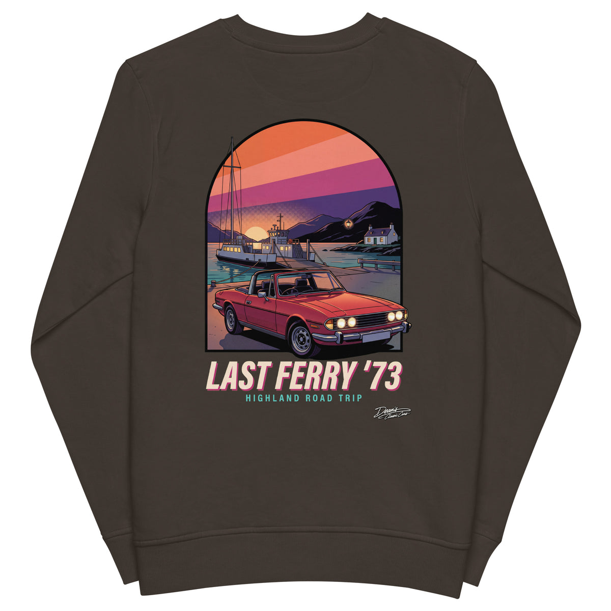 Stag Mk2 Last Ferry Mid-Weight Sweatshirt - Dean's Classic Cars