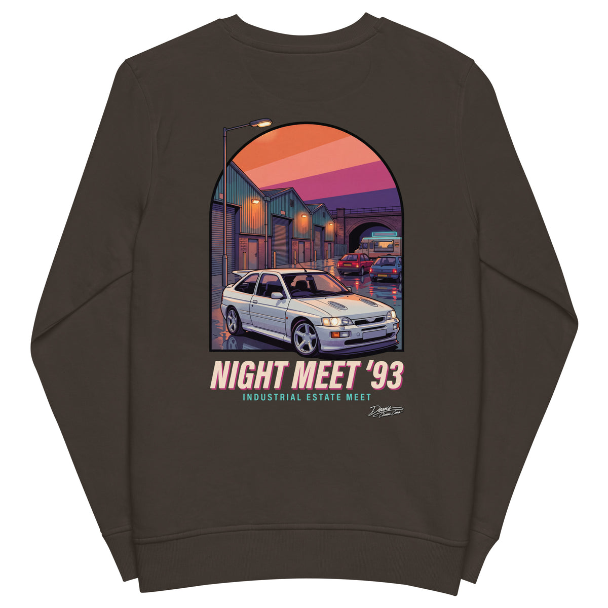 Escort Cosworth Night Meet Mid-Weight Sweatshirt - Dean's Classic Cars