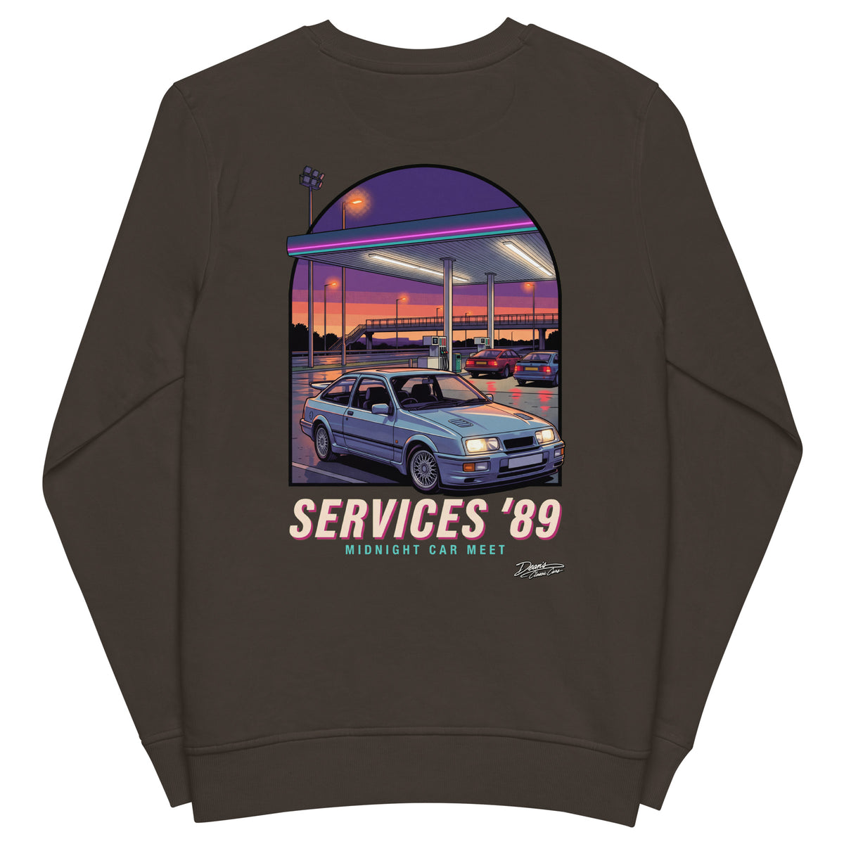 Sierra Cosworth Midnight Services Mid-Weight Sweatshirt - Dean's Classic Cars