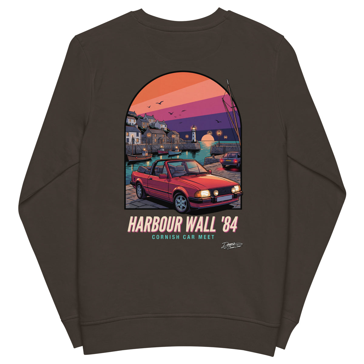 XR3i Cabriolet Harbour Wall Mid-Weight Sweatshirt - Dean's Classic Cars