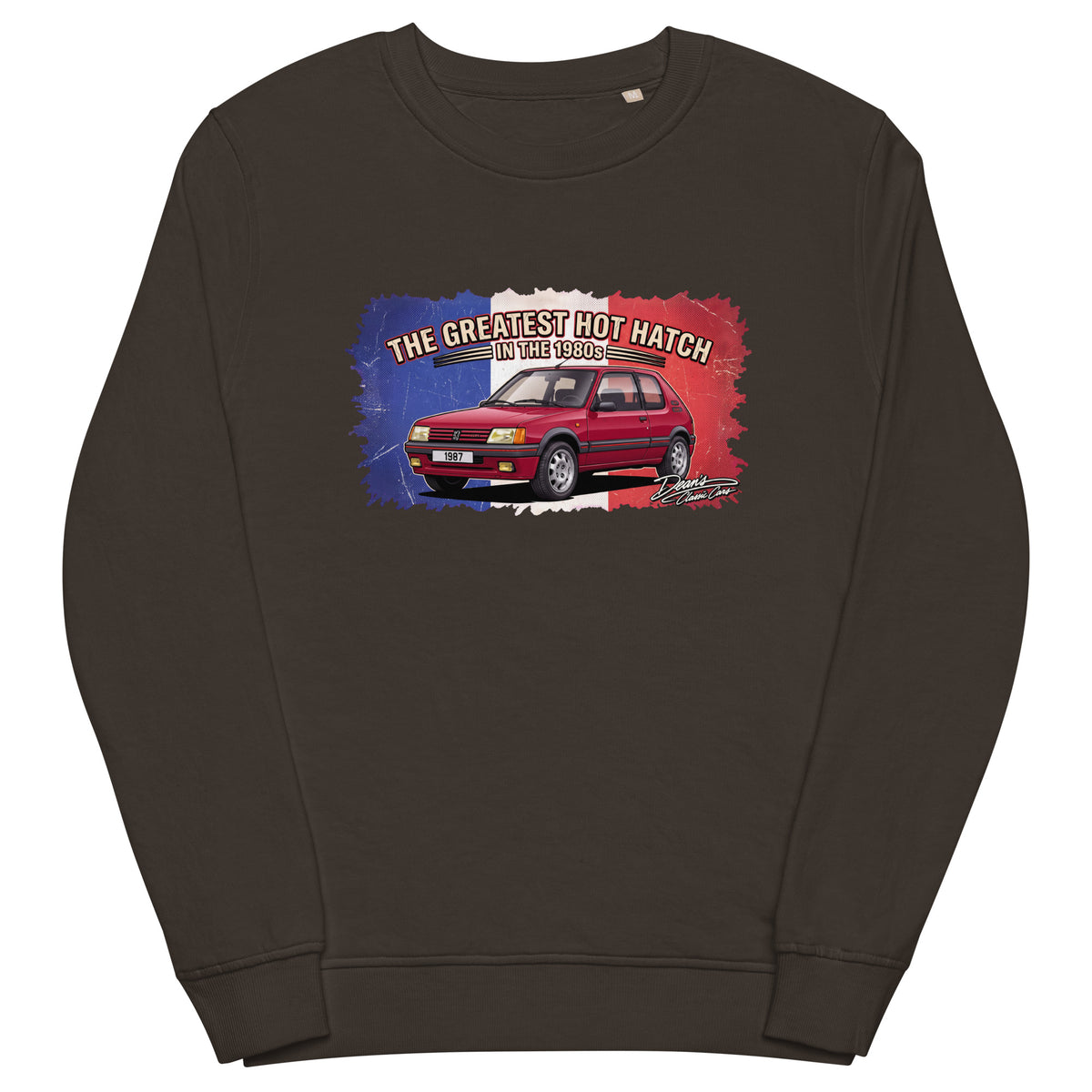 205 GTI Cherry Red Mid-Weight Sweatshirt - Dean's Classic Cars