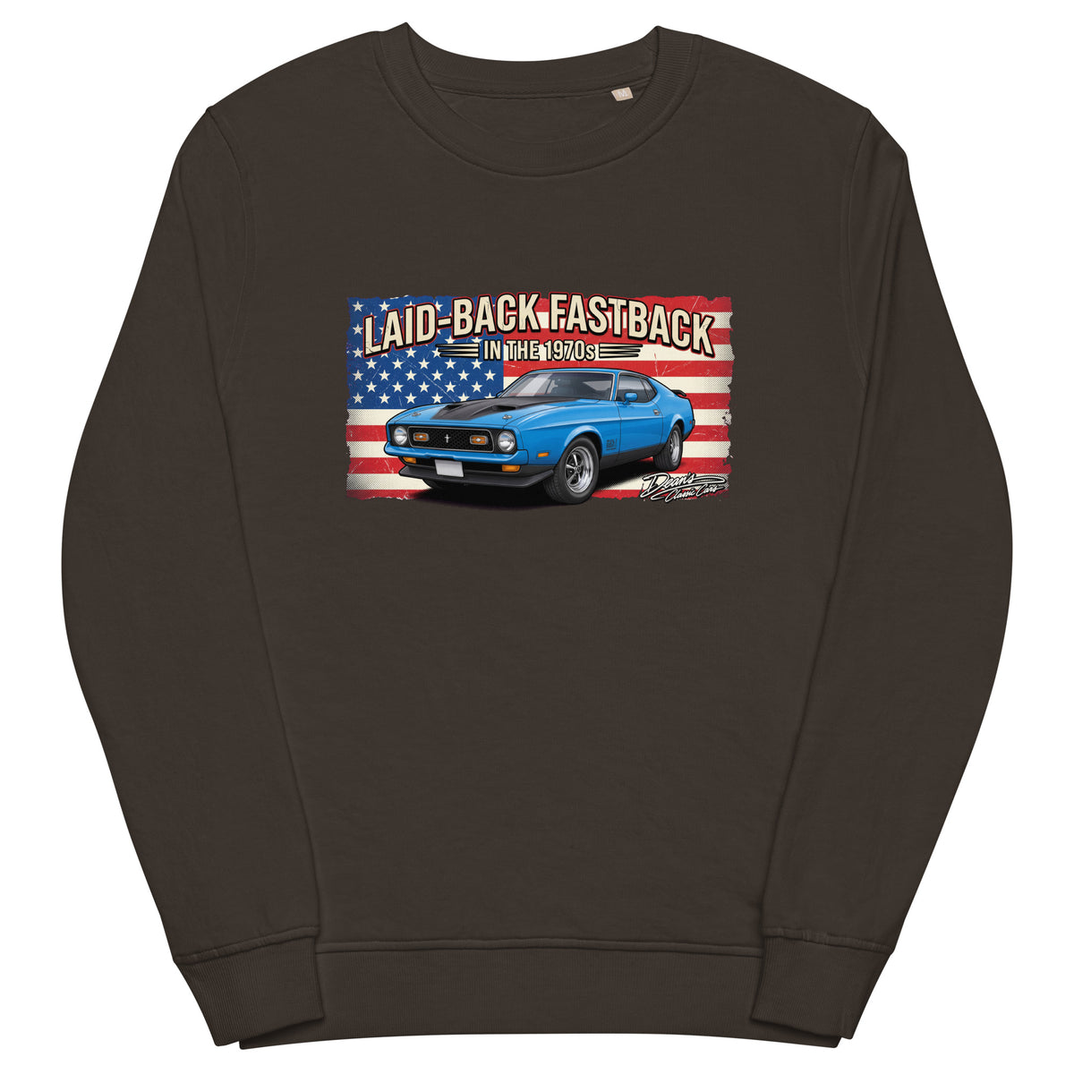 Mach 1 Grabber Blue Mid-Weight Sweatshirt - Dean's Classic Cars