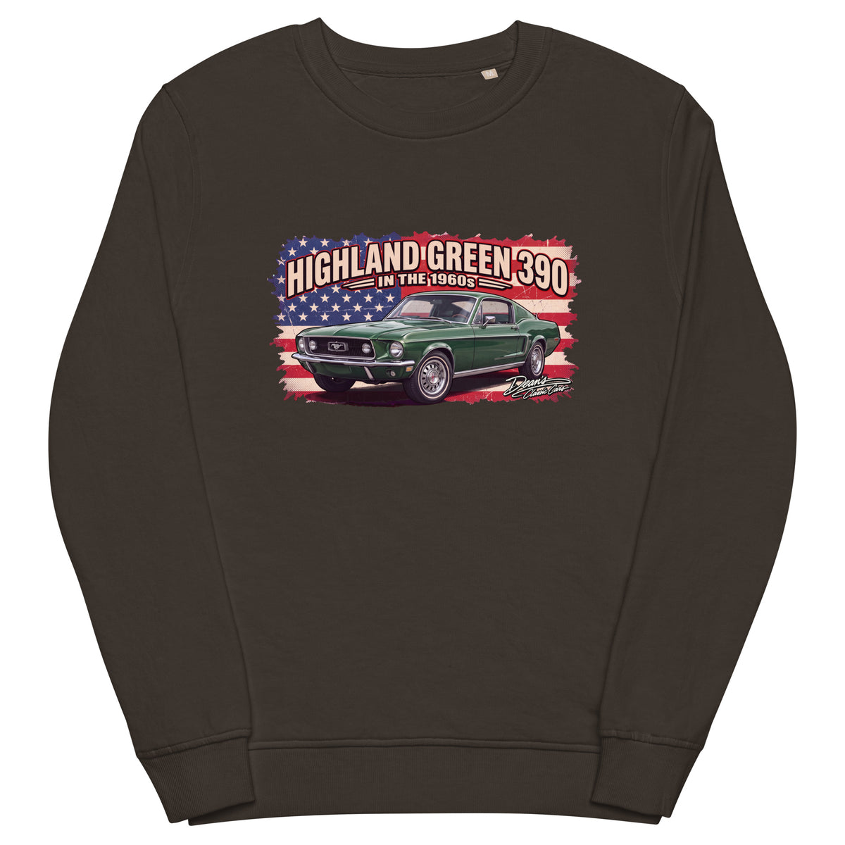 Mustang GT Highland Green Mid-Weight Sweatshirt - Dean's Classic Cars