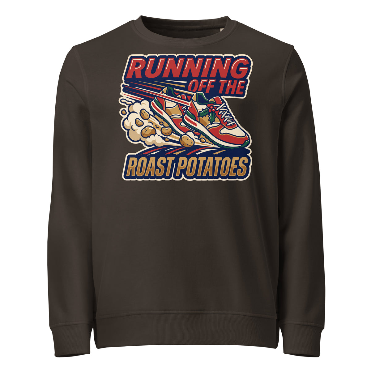 Running Off The Roast Potatoes Christmas Mid-Weight Sweatshirt - Ricki Robin