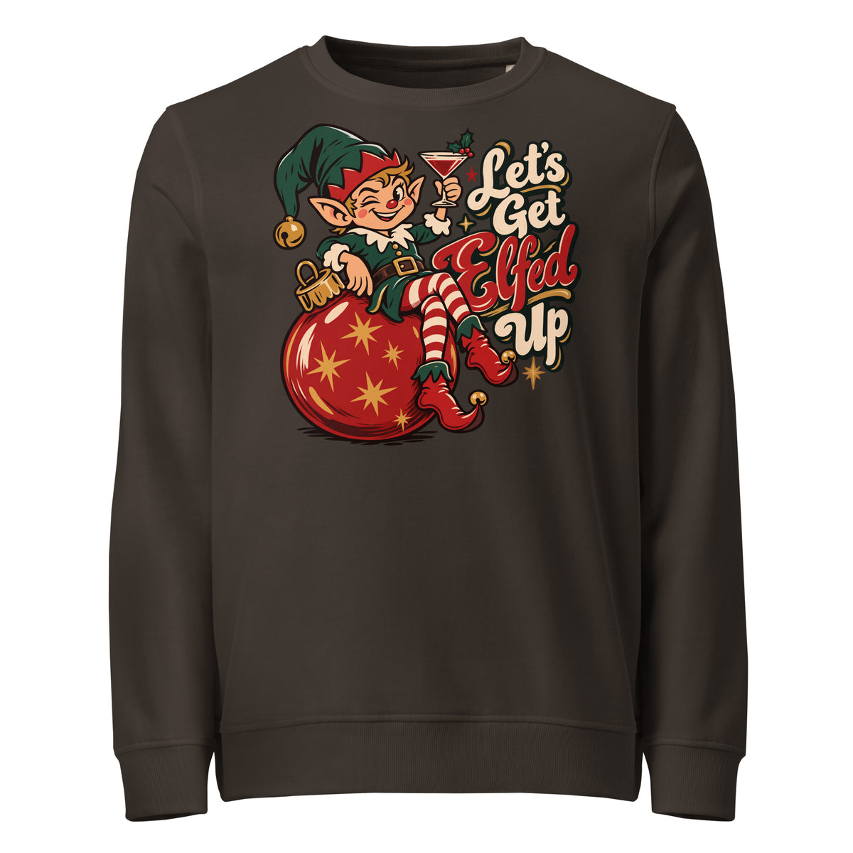 Let's Get Elfed Up Christmas Mid-Weight Sweatshirt - Ricki Robin