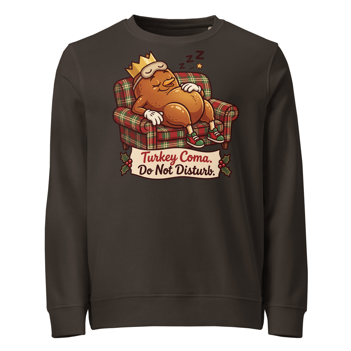 Turkey Coma. Do Not Disturb. Christmas Mid-Weight Sweatshirt - Ricki Robin