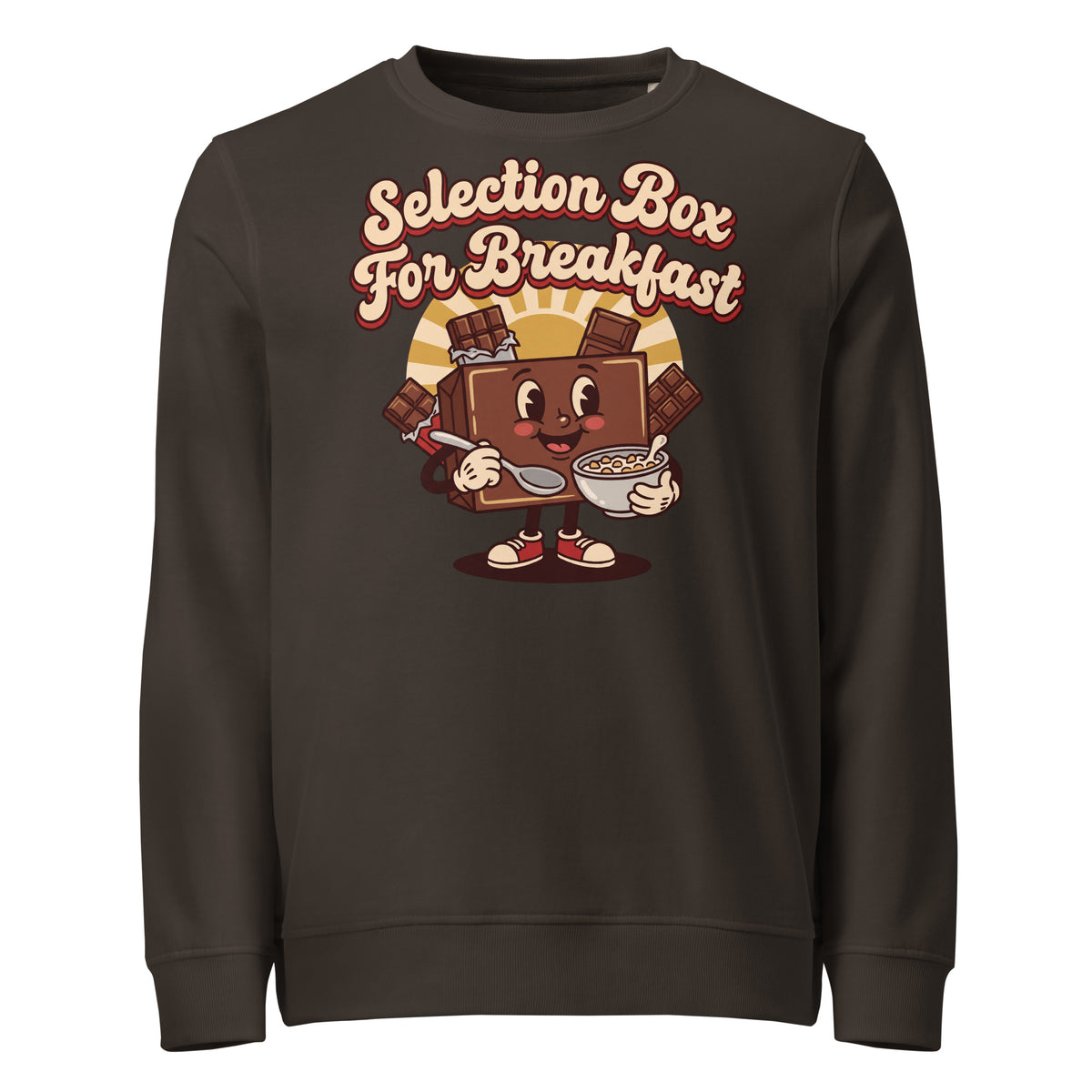 Selection Box For Breakfast Christmas Mid-Weight Sweatshirt - Ricki Robin