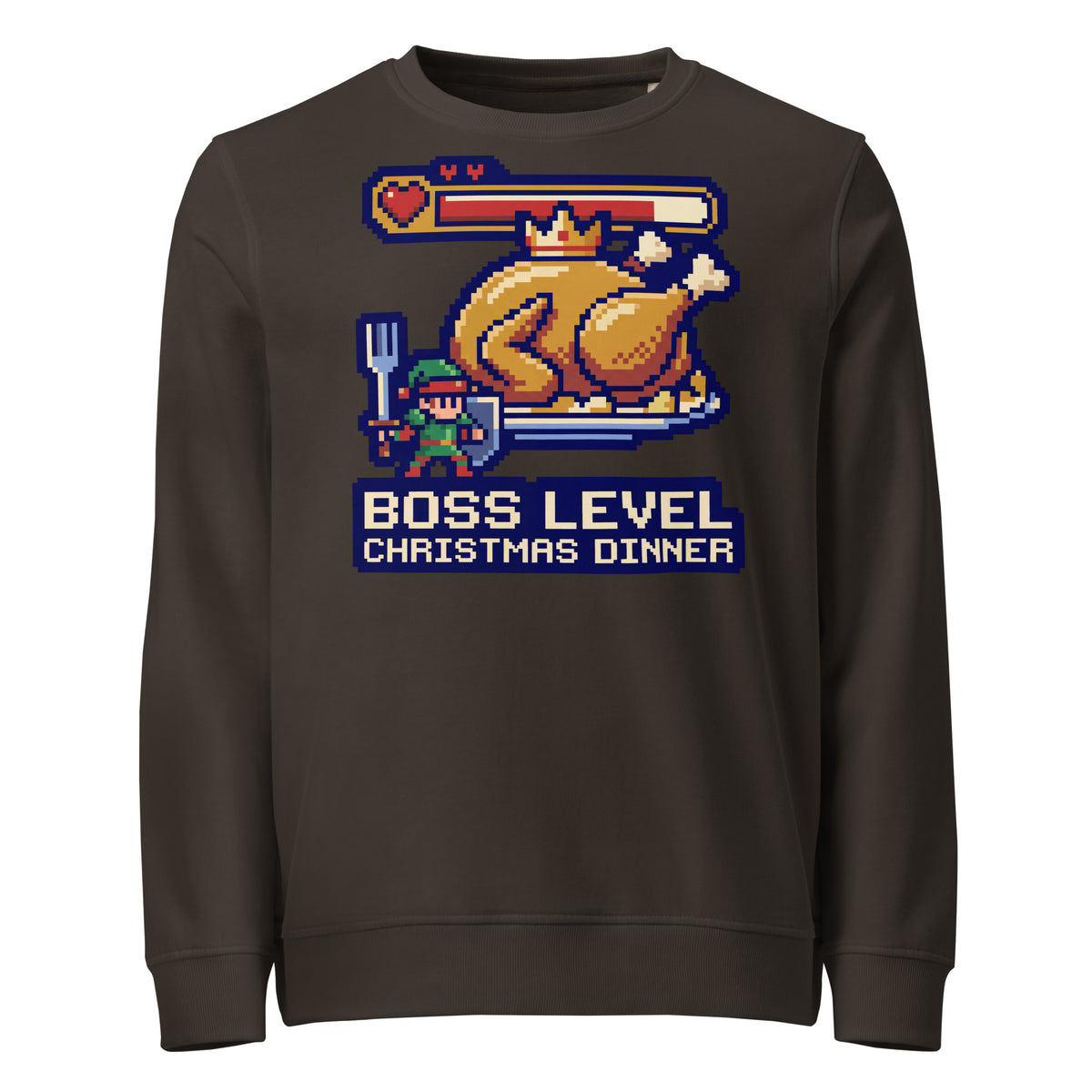 Boss Level: Christmas Dinner Mid-Weight Sweatshirt - Ricki Robin