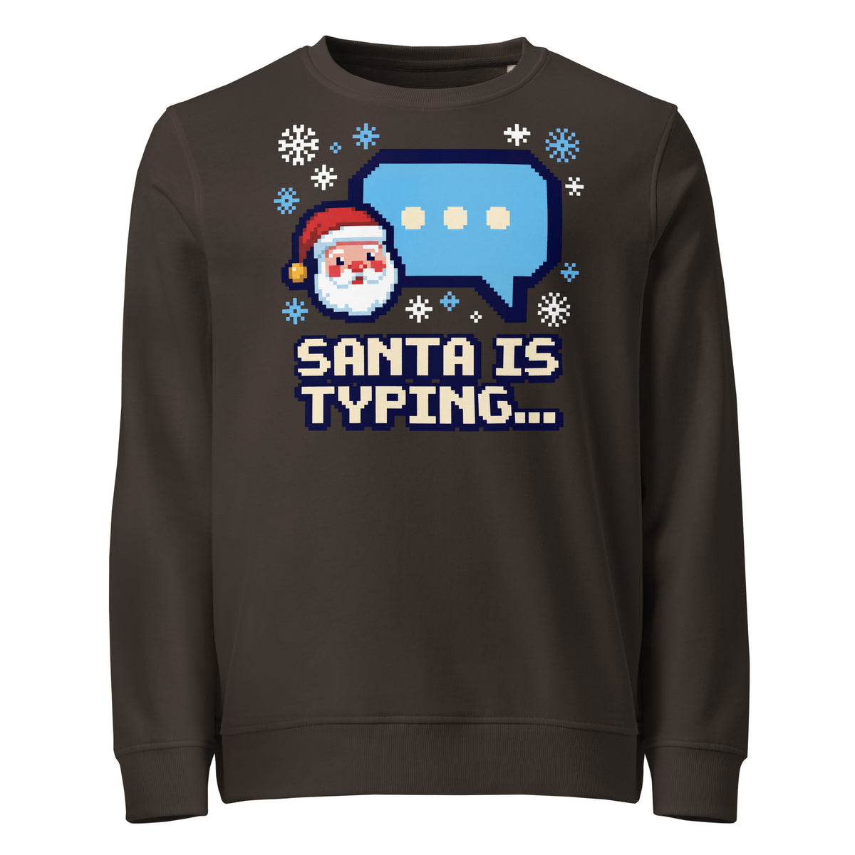 Santa Is Typing... Christmas Mid-Weight Sweatshirt - Ricki Robin
